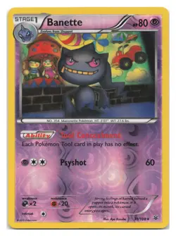 Banette 31/108 Rare Roaring Skies Pokemon Reverse Holo 2015 - Image 1