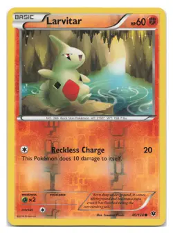 Larvitar 40/124 Common Fates Collide Pokemon Reverse Holo 2016 - Image 1