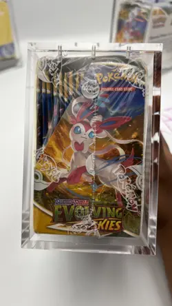 Pokemon Evolving Skies Booster Box Factory Sealed w/ Acrylic Case - Image 5