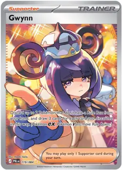 Gwynn 119/084 Special Illustration Rare Pitch Black Pokemon Holo Near Mint - Image 1