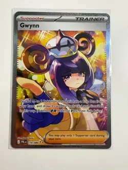 Gwynn 119/084 Special Illustration Rare Pitch Black Pokemon Holo Near Mint - Image 2