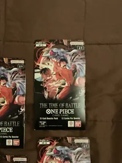 (4)One Piece OP-16 The Time of Battle Sleeved Booster Pack English Sealed New - Image 2