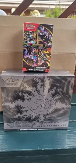 Pokemon Center Pitch Black Etb & Booster Bundle New Sealed UK Seller - Image 1