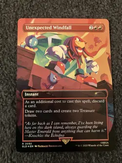 Magic MTG - Unexpected Windfall (2092) (Rainbow Foil) - Secret Lair Drop - Image 1
