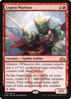Legion Warboss Guilds of Ravnica MTG MAGIC GOBLIN SOLDIER RARE - Image 1