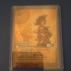 Disney Lorcana Captain Amelia Commander of the Legacy Enchanted Foil EN - Image 1