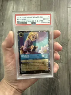 Disney Lorcana TCG Rapunzel Appreciative Artist Epcot Festival Of The Arts PSA10 - Image 2