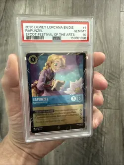 Disney Lorcana TCG Rapunzel Appreciative Artist Epcot Festival Of The Arts PSA10 - Image 3