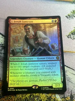 J. Jonah Jameson Mtg Foil Spider-Man Magic The Gathering - Image 1