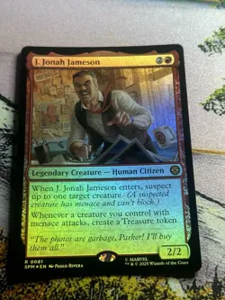 J. Jonah Jameson Mtg Foil Spider-Man Magic The Gathering - Image 2