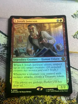 J. Jonah Jameson Mtg Foil Spider-Man Magic The Gathering - Image 3