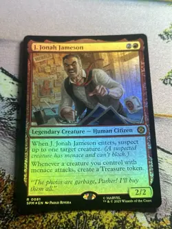 J. Jonah Jameson Mtg Foil Spider-Man Magic The Gathering - Image 4