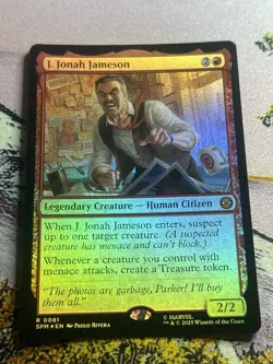 J. Jonah Jameson Mtg Foil Spider-Man Magic The Gathering - Image 5