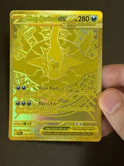 Mega Darkrai EX 120/084 Hyper Rare Gold Full Art Holo Pokemon NM/M English 2026 - Image 3