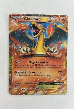 Pokemon TCG Charizard EX XY17 Holo Ultra Rare Black Star Promo Card - Image 1