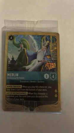 Merlin - Envisioning the Future 7 Disney Lorcana Promo Cards Holo Sealed - Image 2