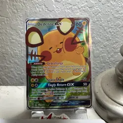 Dedenne GX 195a/214 – Alternate Full Art – Pokemon SM Unbroken Bonds, Card NM/M - Image 1