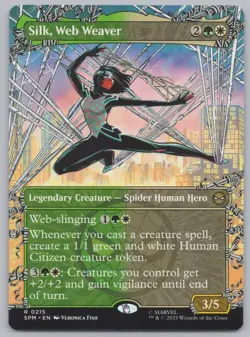 MTG - Silk, Web Weaver (Borderless) - Spider-Man (SPM) -r470 - Image 1