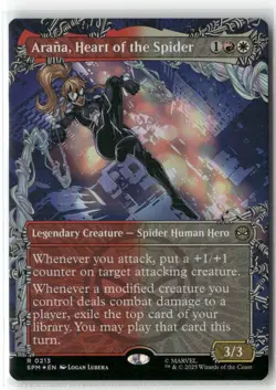 Arana, Heart of the Spider (Borderless) Marvel's Spider-Man Foil MTG Magic - Image 1