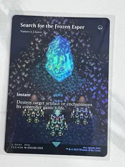MTG Search for the Frozen Esper - Nature's Claim (Showcase, Foil): FCA FFVI 0047 - Image 1