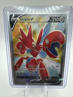 Scizor V NM 183/189 Darkness Ablaze Full Art Holo Ultra Rare Pokemon Card - Image 1