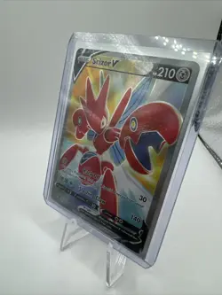 Scizor V NM 183/189 Darkness Ablaze Full Art Holo Ultra Rare Pokemon Card - Image 2