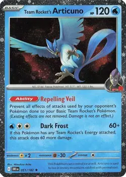 Team Rocket's Articuno - 051-182 (Cosmos Holo) Holo Promo Miscellaneous Cards & - Image 1
