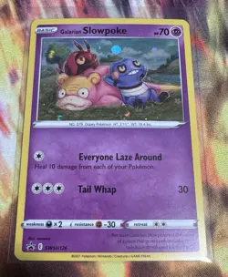 Pokemon Galarian Slowpoke SWSH126 HD Galaxy Swirl Black Star Promo Card Lp/nm - Image 1