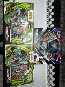 Pokemon Arceus V Figure Collection Box & 2x Kleavor VStar Premium Box SEALED - Image 1