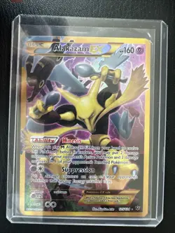 Alakazam EX Fates Collide 125/124 Full Art Holo Card Secret Rare Pokemon TCG NM - Image 1