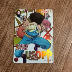 One Piece X Round 1 Collab Usopp Op11-003 English Promo Card - Image 1
