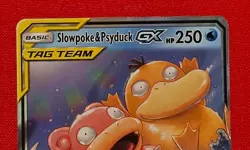 Pokemon TCG Slowpoke and Psyduck GX 2019 Tag Team Card 35/236 - NM - Image 4