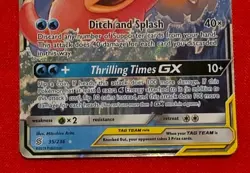 Pokemon TCG Slowpoke and Psyduck GX 2019 Tag Team Card 35/236 - NM - Image 5