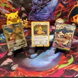 Nintendo Pokemon TCG 3-Card Dragonite Lot Holo EX Mega 4/62 106/108 97/97 - Image 1