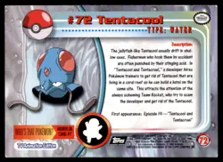 Tentacool #72 Topps Trading Cards Series 1 Pokemon MP - Image 2