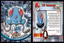 Tentacool #72 Topps Trading Cards Series 1 Pokemon MP - Image 3