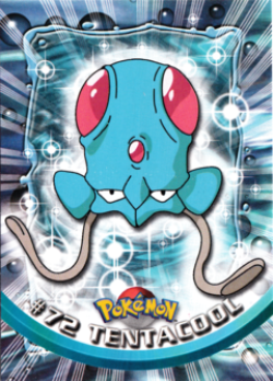 Tentacool #72 Topps Trading Cards Series 1 Pokemon MP - Image 4