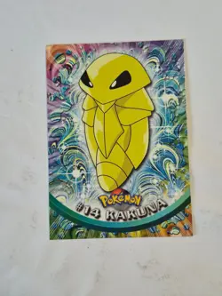 Kakuna #14 Topps Black Logo Trading Cards Series 1 Pokemon Non-Holo LP - Image 1