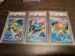 PSA 10 Set of 9 Pokemon First Partner Illustration Series 1 Collection - Image 3