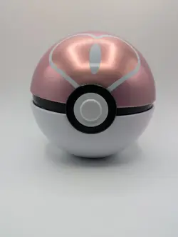 EMPTY Rare Pokemon Love ball Pink Heart Pokeball Poke Ball Tin - Image 1