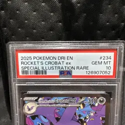 Pokemon Team Rocket's Crobat ex 234/182 Sv10: Destined Rivals Holo PSA 10 - Image 4