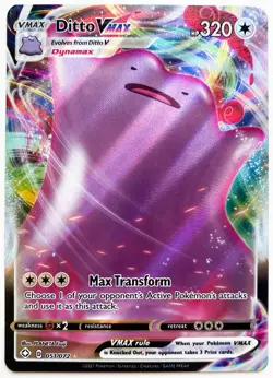 Ditto VMAX 051/072 Shining Fates Holo Pokemon - Image 1