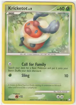 Kricketot 86/123 Common Mysterious Treasures Pokemon Lightly Played - Image 1