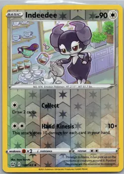Indeedee 120/163 Uncommon Battle Styles Pokemon Reverse Holo Lightly Played - Image 1