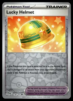 Lucky Helmet 158/167 Uncommon Twilight Masquerade Pokemon Reverse Holo Near Mint - Image 1