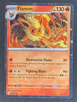 Pokemon Flareon SVP167 SV Black Star Promo NM - Image 1