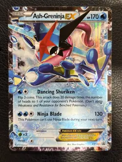 Ash-Greninja EX Holo XY133 Black Star Promo Pokemon TCG - Image 1