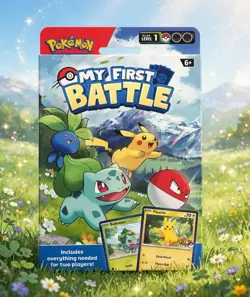 Pokemon My First Battle Pikachu & Bulbasaur 2 Player Starter Set TCG Deck - Image 1