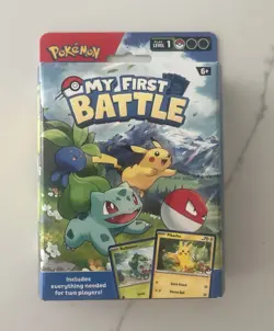 Pokemon My First Battle Pikachu & Bulbasaur 2 Player Starter Set TCG Deck - Image 2