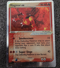 Pokemon TCG Magmar ex 100/109 Ruby & Sapphire Holo Ultra Rare English 2003 - Image 1